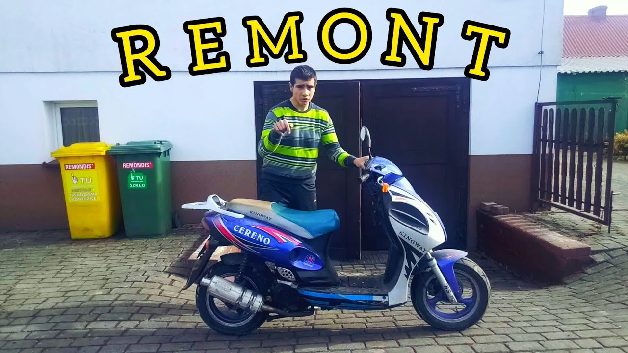 Wyremontowałem mój stary Skuter 50ccm 4t