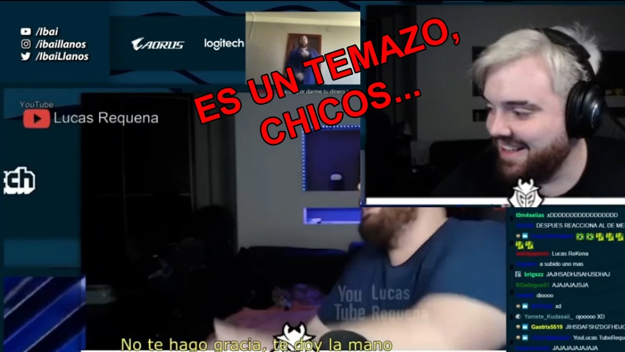 IBAI REACCIONA A LA CANCIÓN QUE LE HICE!! (El cuarteto de IBAI - Lucas Requena)