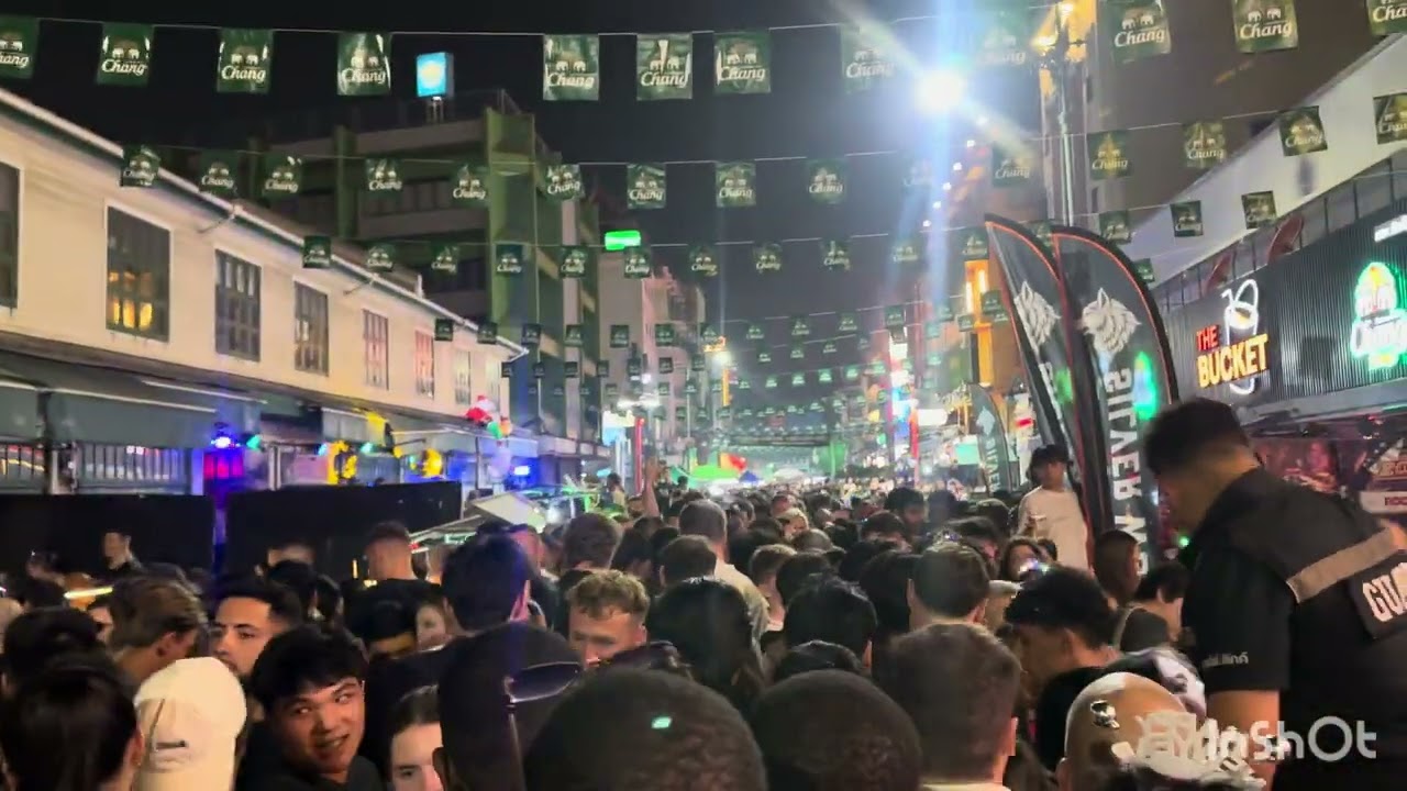 Khaosan road on new year 2026! Bangkok Thailand 
