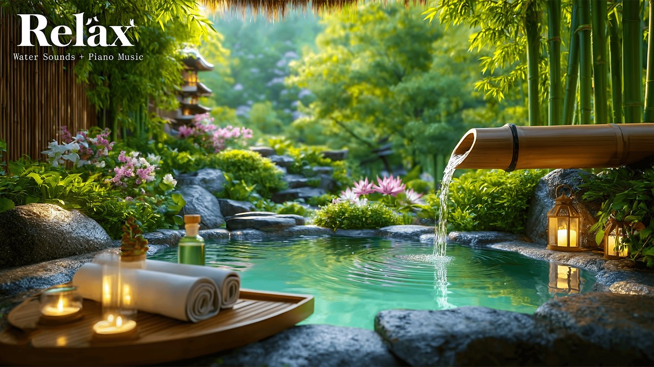 Soothing Relaxation Music 🌿 Healing Sleep Music, Water Sounds, Relaxing Music, 100% Authentic Nature
