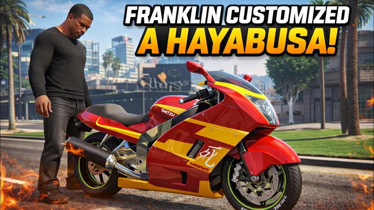 Franklin Built an INSANE Hayabusa in GTA 5 #gta5 #gta #youtube 