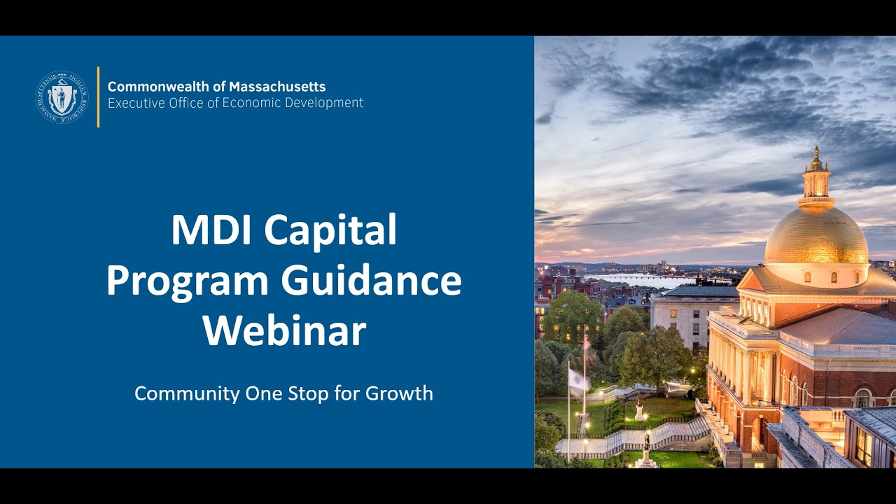 Community One Stop Program Webinar: MDI Capital Grant Program