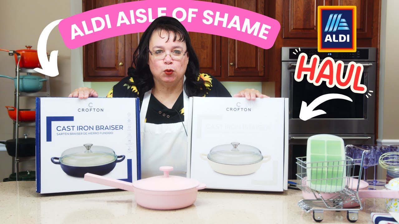 Aldi Did WHAT?! Cast Iron Braiser + Always Pan Dupe??