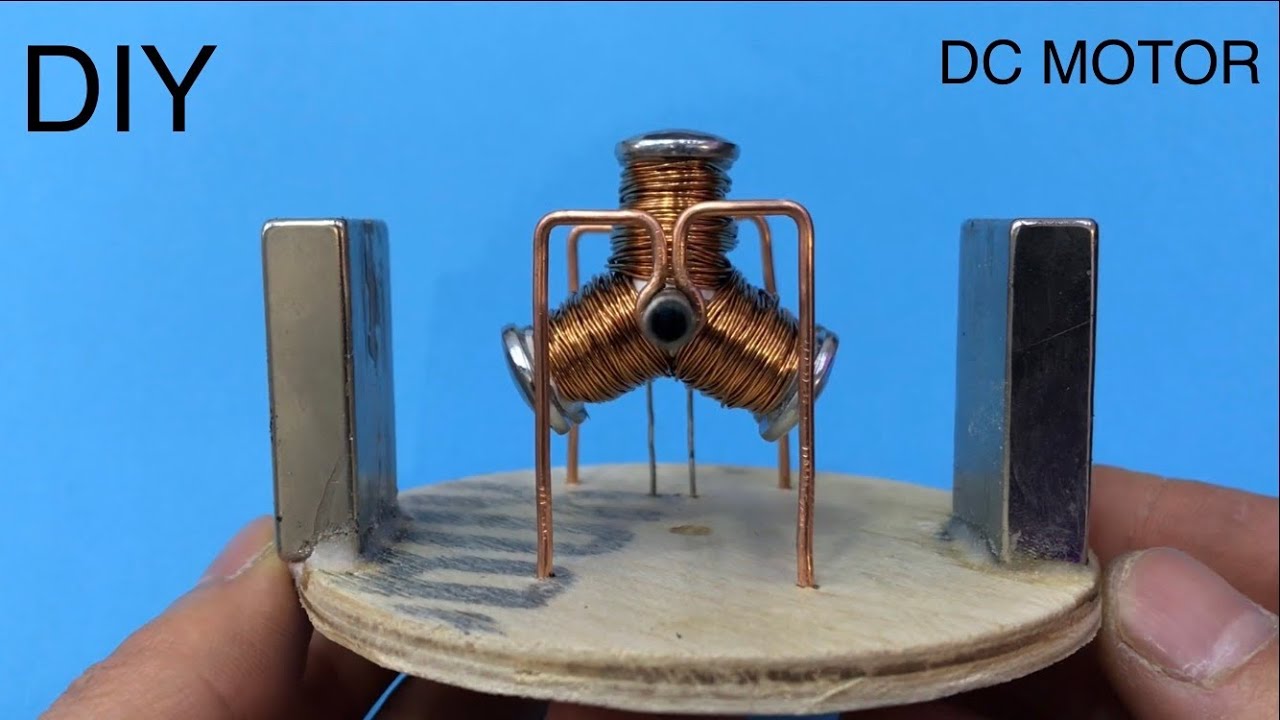 MOTORLARIN ÇALIŞMA PRENSİBİ - TESLA VE FARADAY ‘IN DAHİYANE  BULUŞLARI - How to make a dc motor