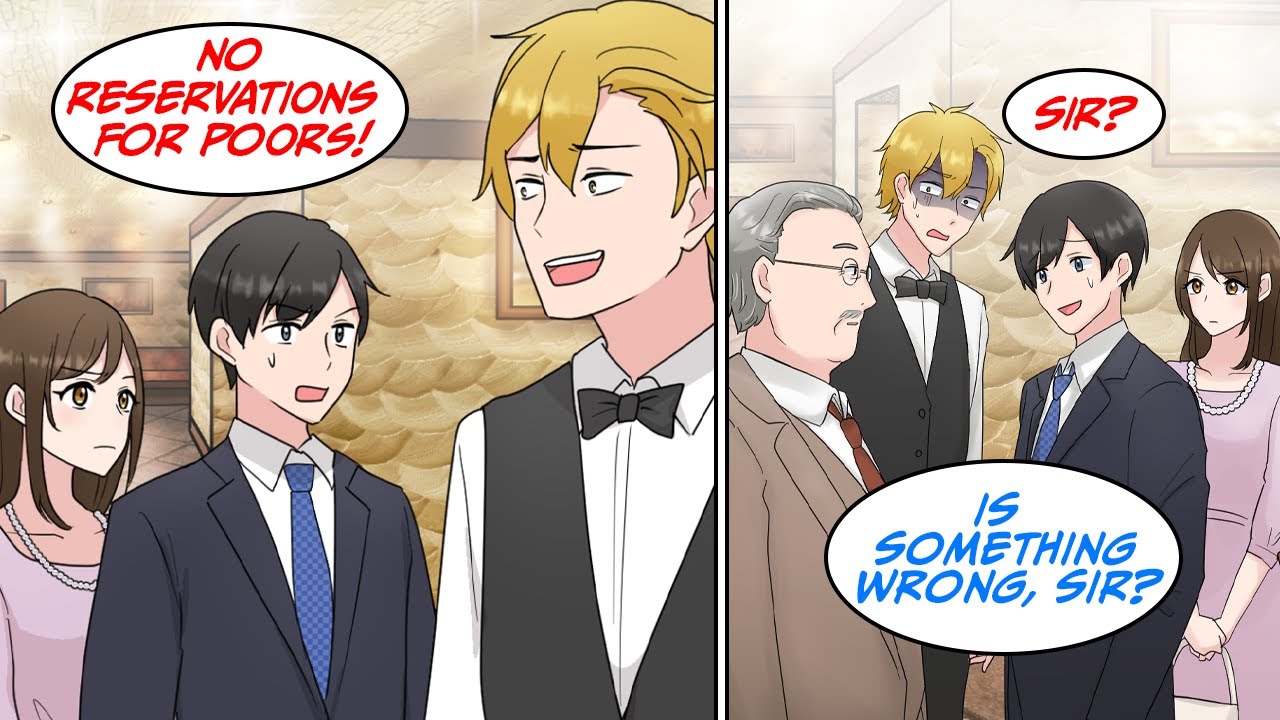 I booked a high-class restaurant to celebrate, but the waiter cancelled the reservation [Manga Dub]