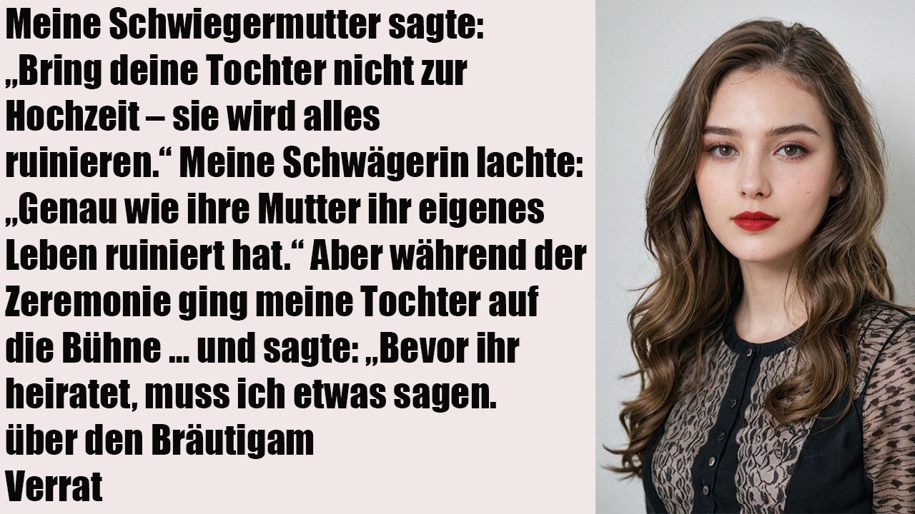 „Meine Tochter verboten – bis sie den Bräutigam auf der Bühne bloßstellte“