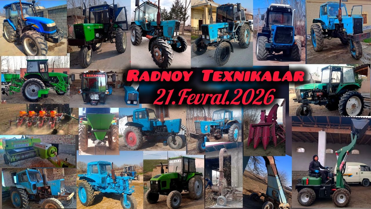 Arzon Traktorla 21.Fevral.2026 Belarus Mtz Ttz  T28 Mini Pagruzchik New Holland Xerson Seyelka Claas