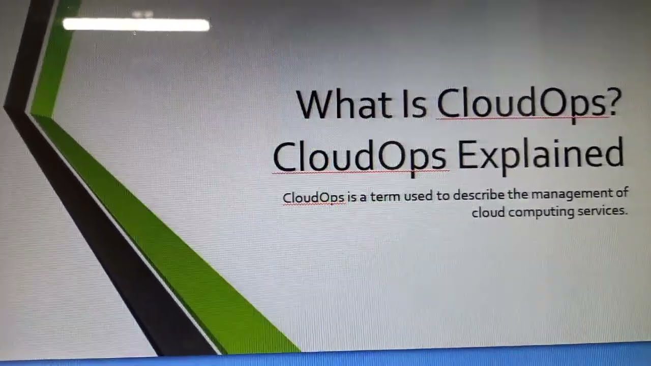 What Is CloudOps CloudOps Explained
