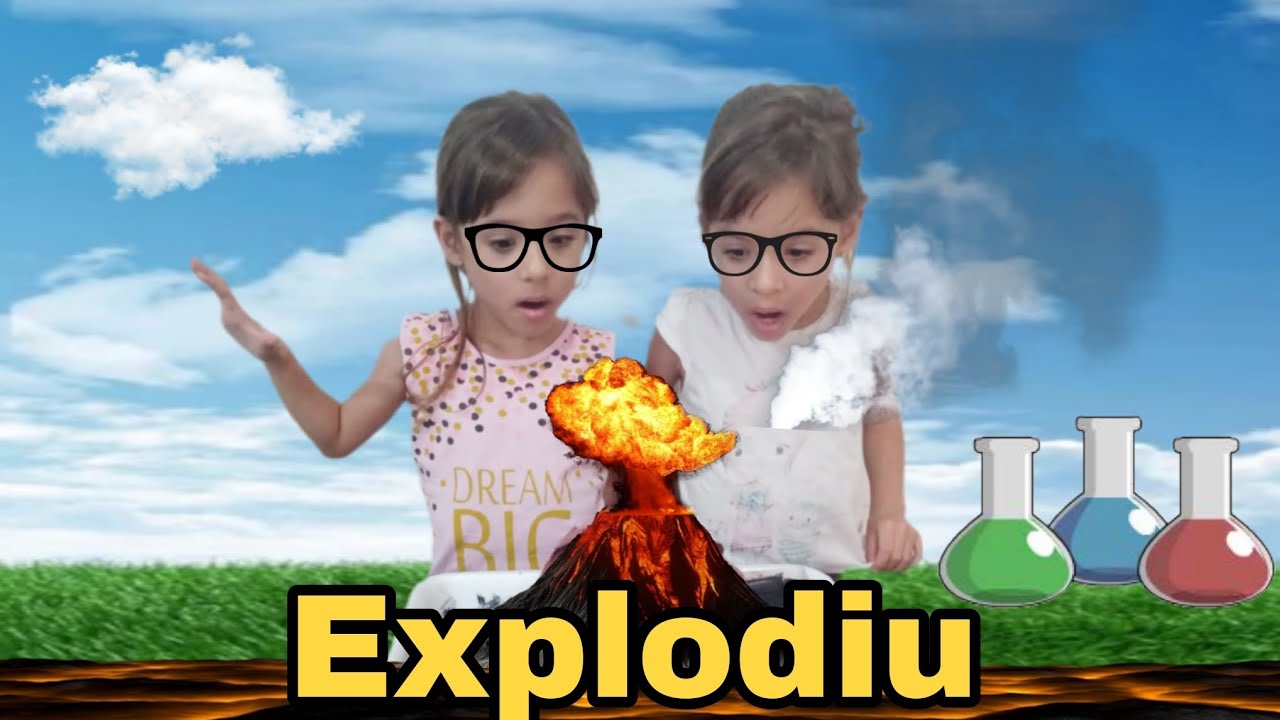 Fizemos um vulcão em erupção 🌋😱|Experiência 🧪