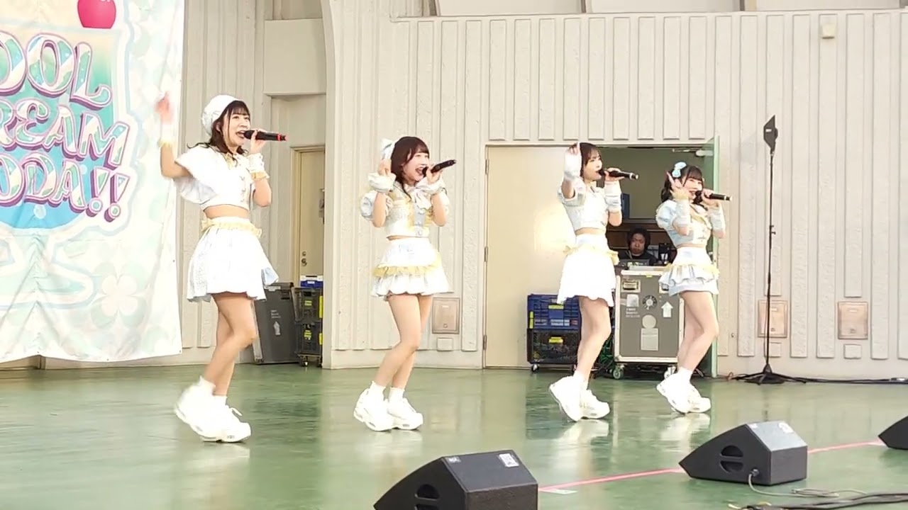 3月7日(土)上野恩賜公園野外ステージ、Cherie！ライブ、MC、3曲目、君のCherie！、4曲目、怪盗♡ラブコメディ、終了後MC