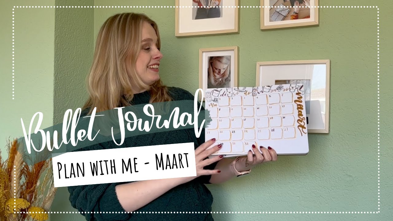 Plan with me // Bullet journal setup maart Nederlands
