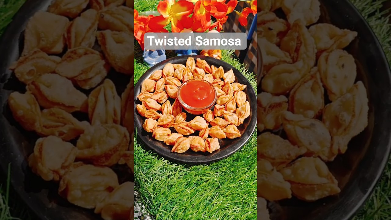 Viral Twisted Samosa recipe #shorts #recipe #anjalikirasoee #samosa