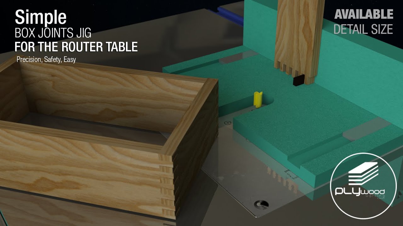 Simple but usefull Box Joints Jig For The Router Table - Quick and Easy