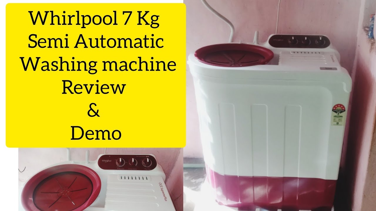 Whirlpool 7 Kg Semi Automatic Washing Machine Review and Demo (தமிழில்)