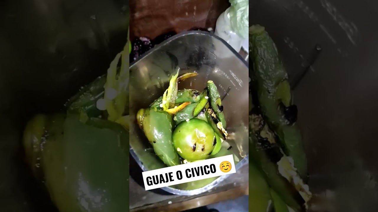 Salsa de guaje así quedó de sabrosa. 