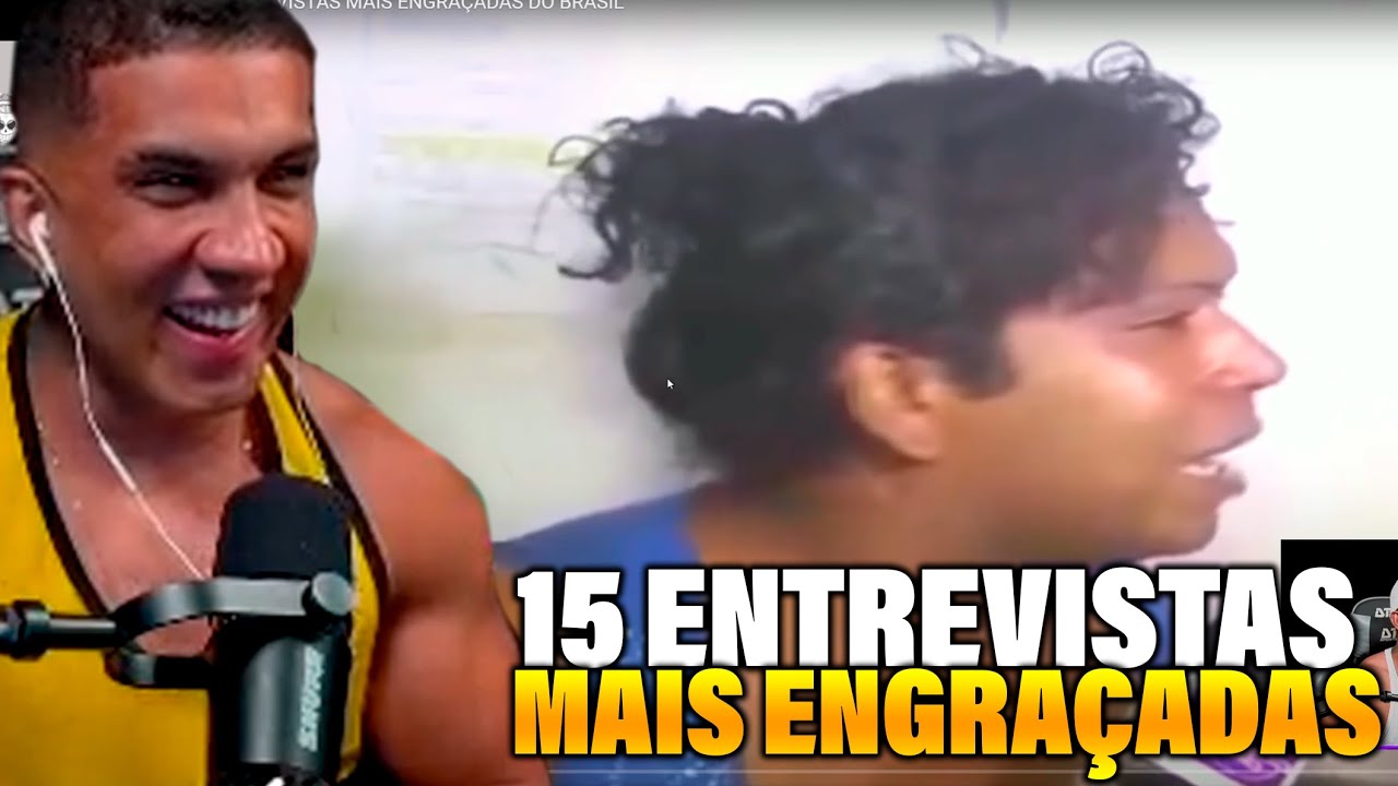 HUDSON REAGINDO 15 ENTREVISTAS MAIS ENGRAÇADAS DO BRASIL