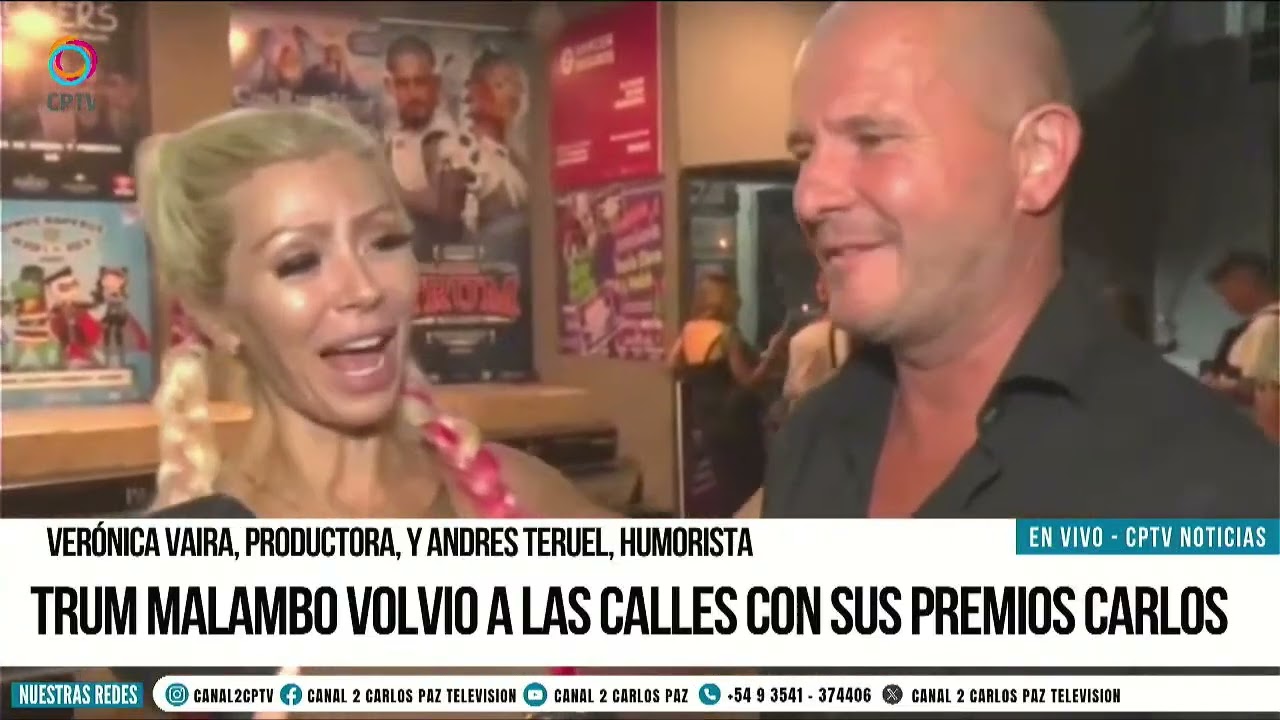 TRUM MALAMBO VOLVIO A LAS CALLES CON SUS PREMIOS CARLOS