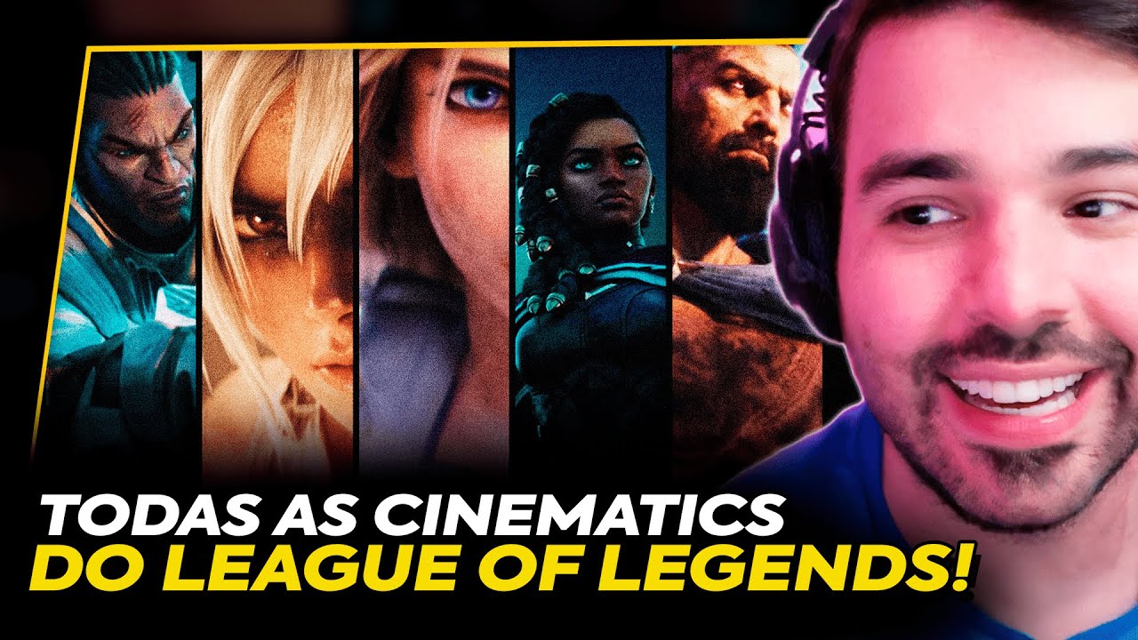 TODAS as CINEMATICS DO LOL DESDE a PRIMEIRA! MINERVA ASSISTE e REAGE!