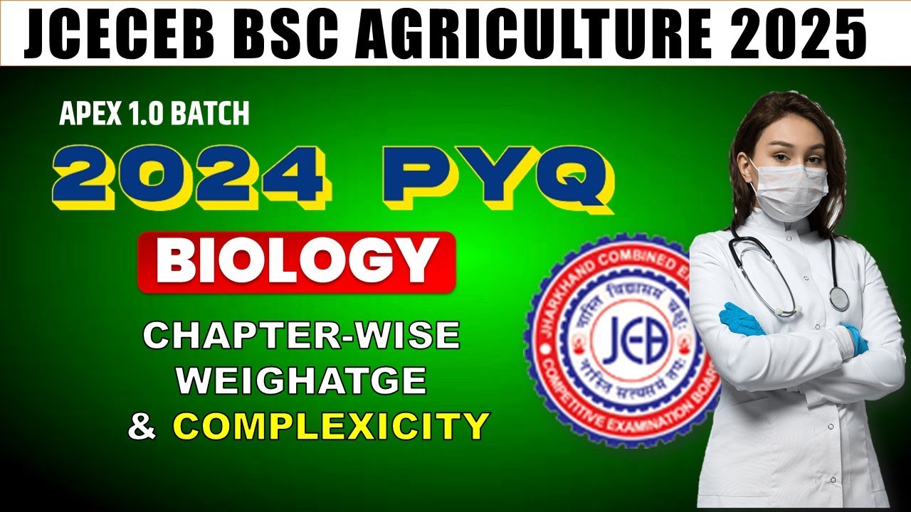 JCECEB AGRICULTURE 2025 | APEX PYQ SERIES -1 | VERMA EDUCATION