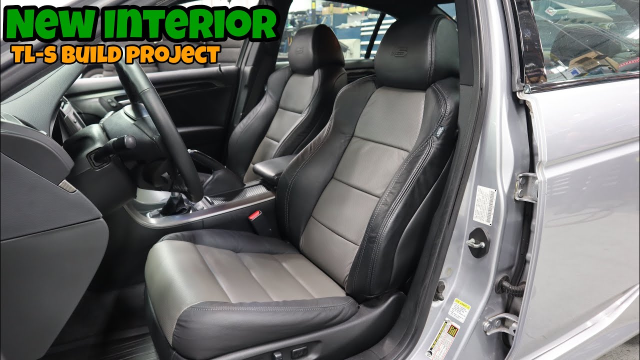 AHC Garage TL Type-S Build Project - Installation All Brand New OEM Leather Seat Covers (Episode 30)