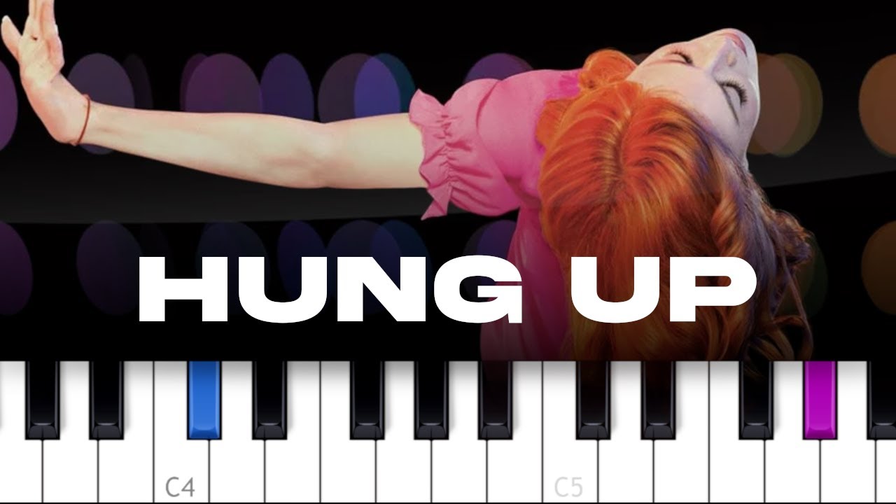Madonna - Hung Up  (piano tutorial)