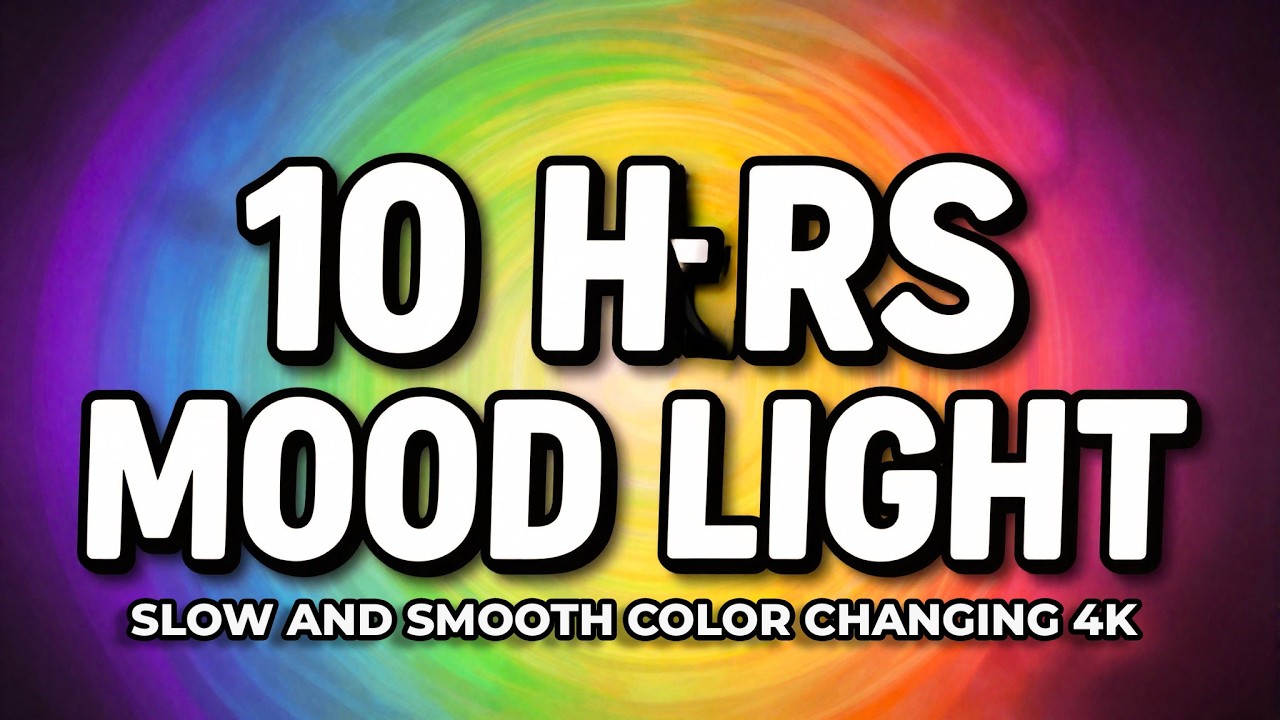 10 hours Color Changing  Slow & Smooth | RGB LED Mood Light | Authentic Aesthetic LED Mood Light