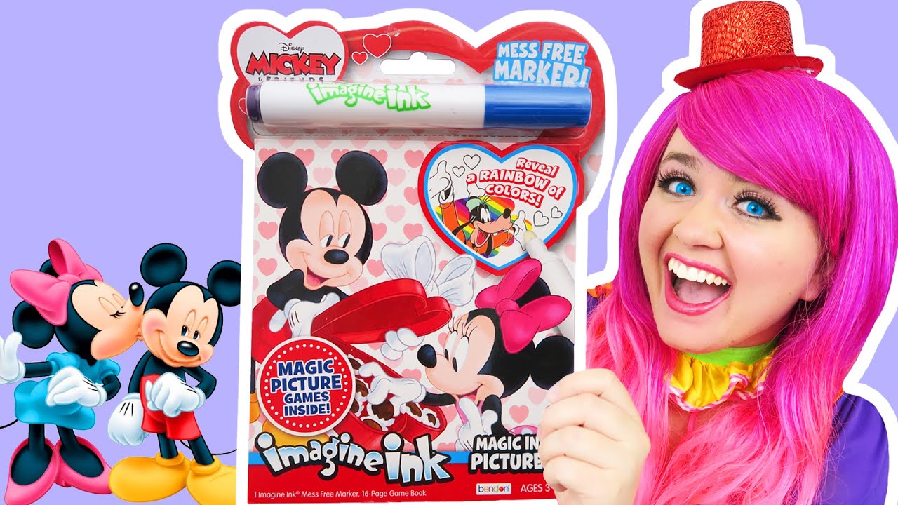 Coloring Mickey & Minnie Magic Ink Coloring Book | Imagine Ink Marker