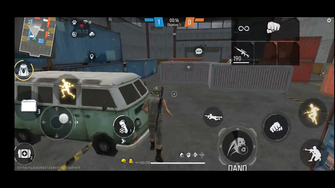 Jogando no modo gladiador free fire