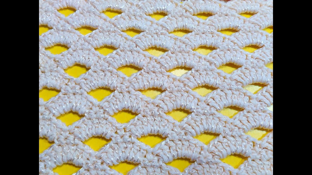 Обучение крючком. Ажурная сетка.Education hook. Openwork mesh.