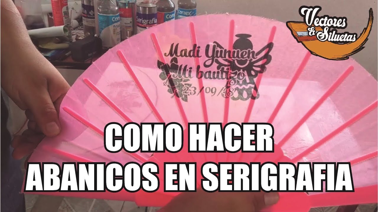 Abanicos impresos en serigrafia