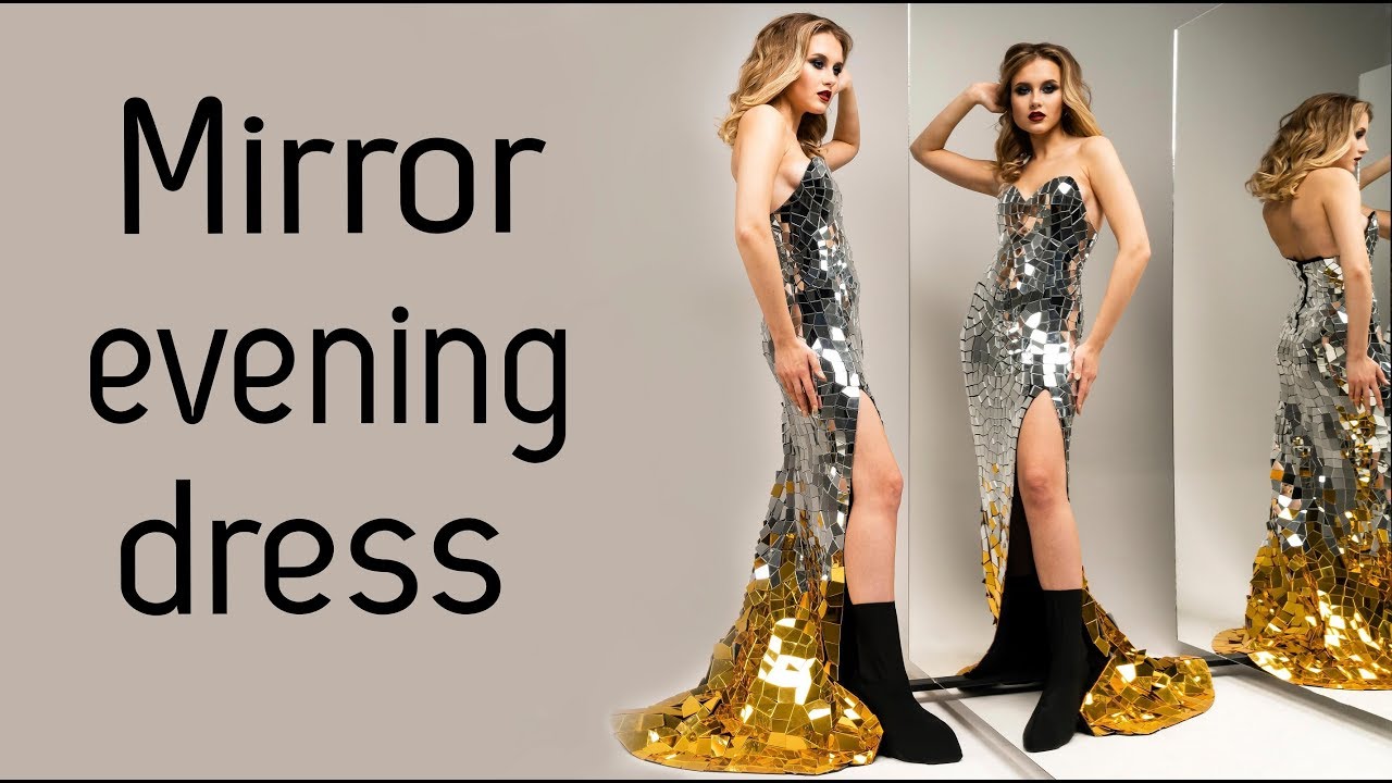 Queen Gold & Silver sequin disco ball mirror dress  by ETERESHOP _M46
