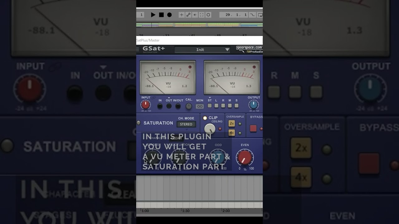 Best free VU meter with Saturation #shorts