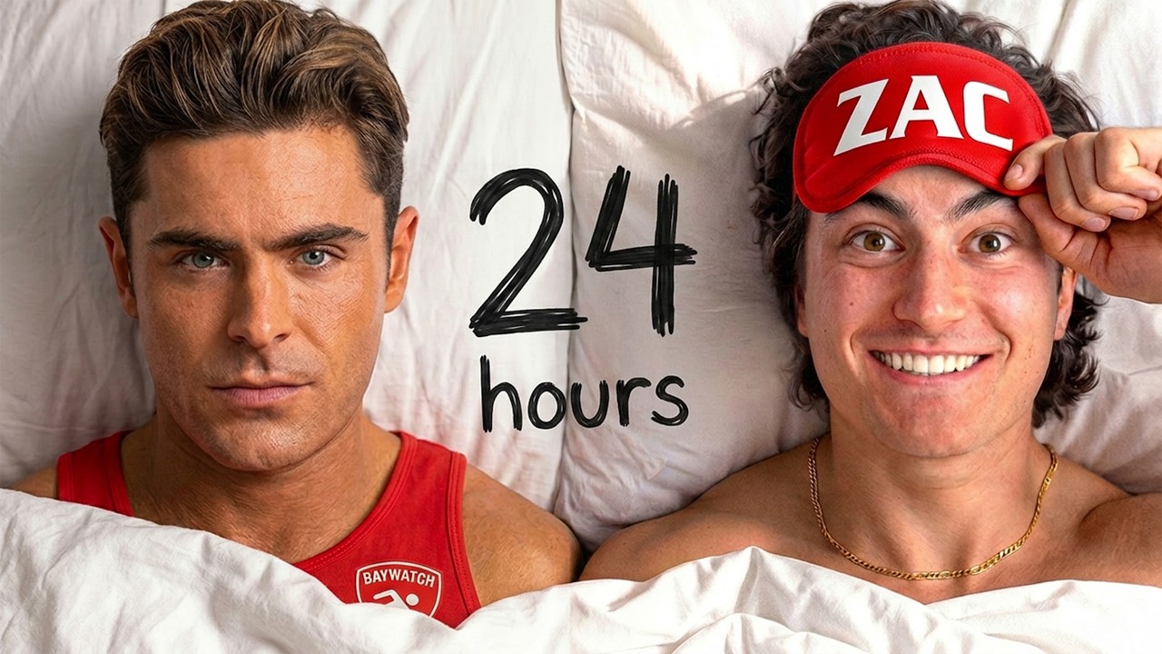 I TRIED LIVING LIKE ZAC EFRON FOR 24 HOURS CHALLENGE...