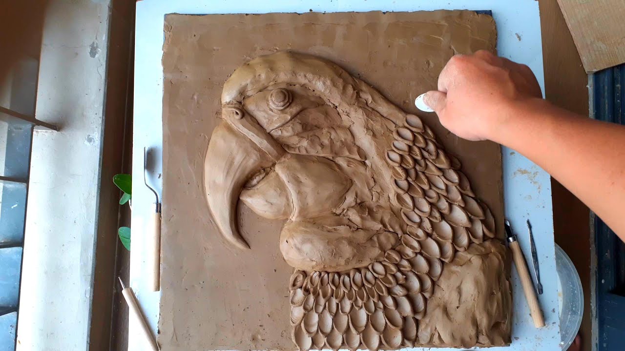 Applying SUPER EASY TECHNIQUE to Sculpt PERFECT Parrot With Clay