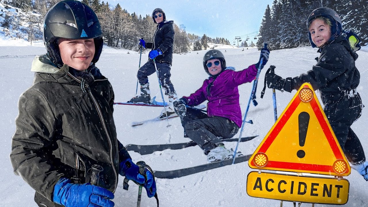 NOTRE PREMIÈRE FOIS AU SKI ! ÇA TOURNE MAL !!!