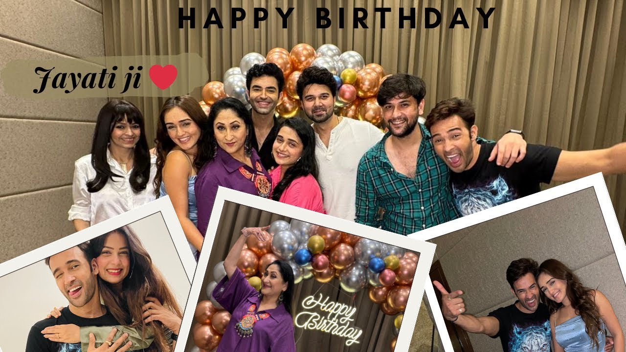 Let’s celebrate Jayati ji ‘s Happy Birthday 🥳😍 #ssk2 #karansharma #bts #memories #fun