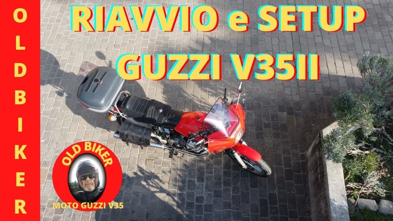 Old Biker Riavvio  e setup Guzzi V35II.