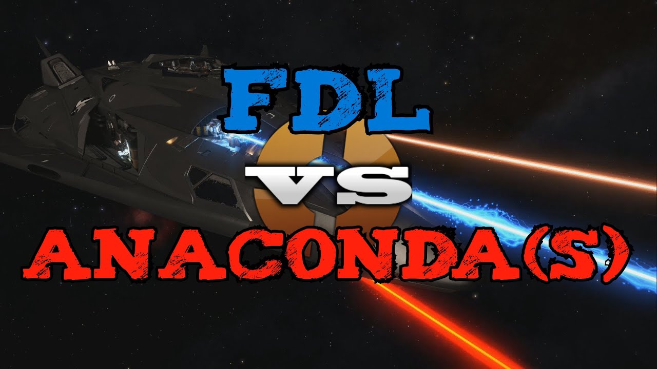 FDL vs Anaconda(s) PvP - Elite Dangerous