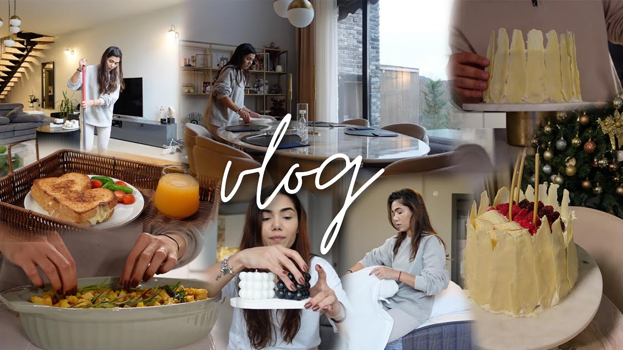MİSAFİR SOFRASI | ACELE EV TEMİZLİĞİ | doğum günü pastası yaptık, gelen kargolar, bolca tarif vlog