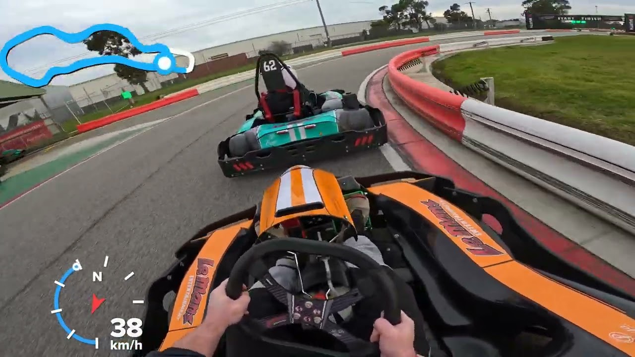 Lemans Entertainment  first go in the new praga karts