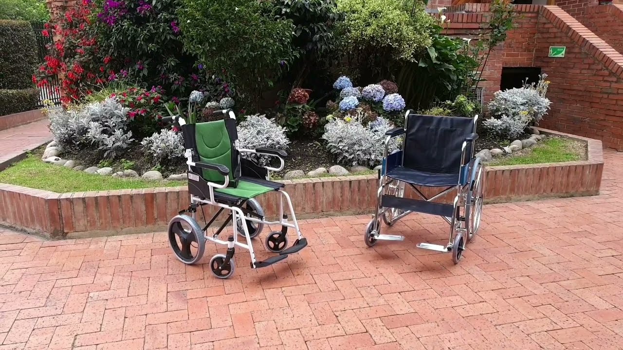 Diferencia entre silla de ruedas de transporte y silla de ruedas normal ✅