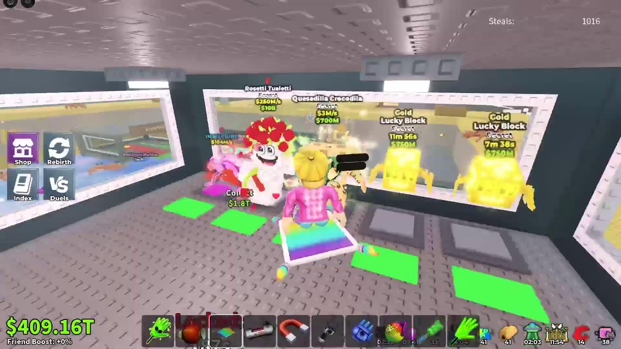 Playing Roblox Steal. a brainrot admin abuse.