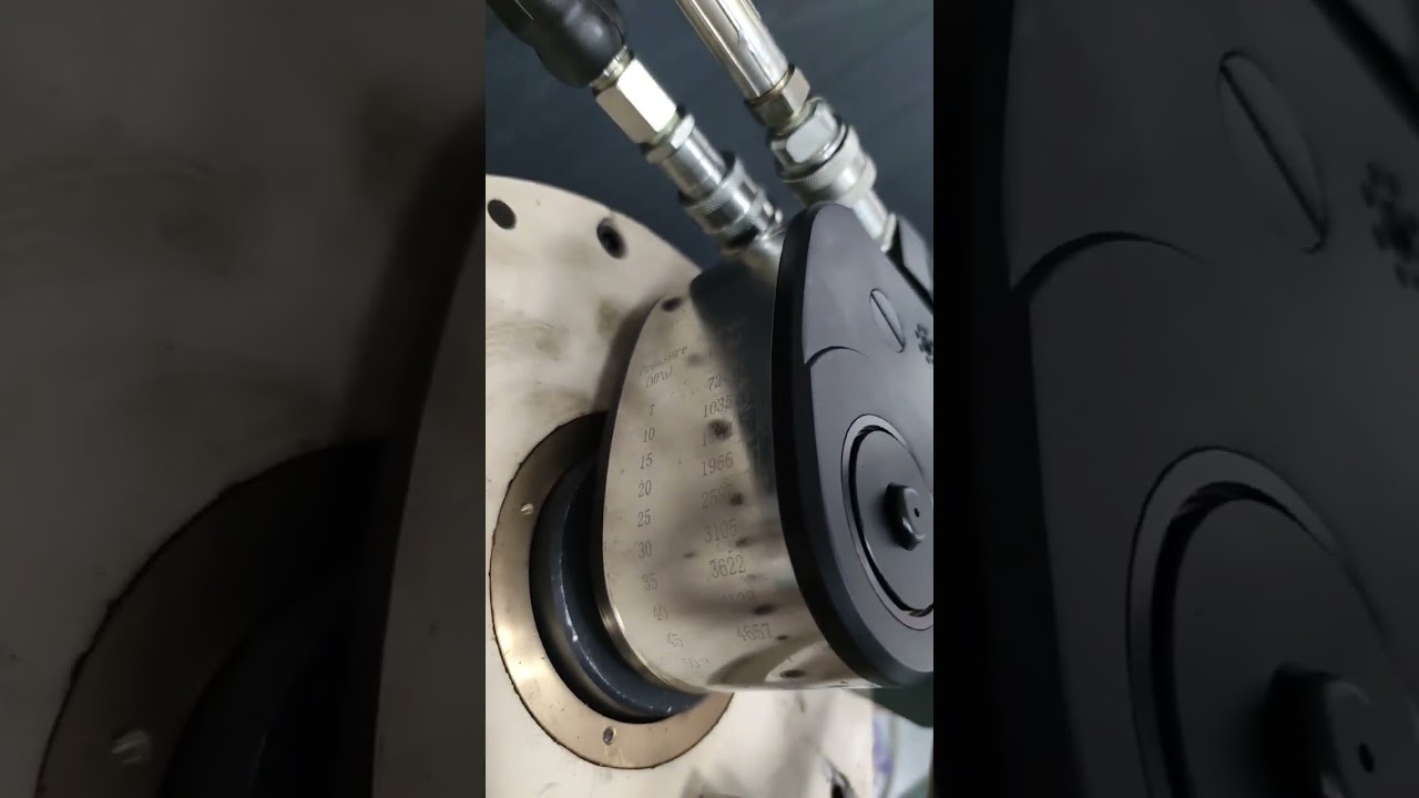Torque measurement of hydraulic torque wrench and wrench pump under different working pressures