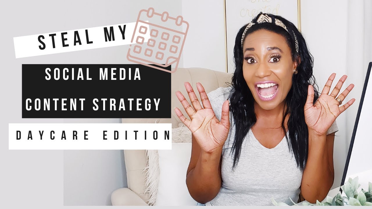 STEAL My Social Media Calendar | And use for your Daycare Business