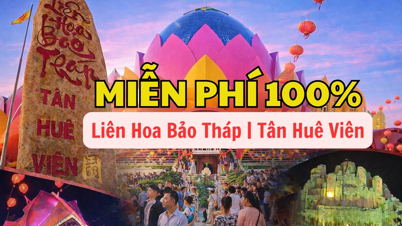 Liên Hoa Bảo Tháp Tân Huê Viên (Sóc Trăng) | Tham Quan MIỄN PHÍ 100%
