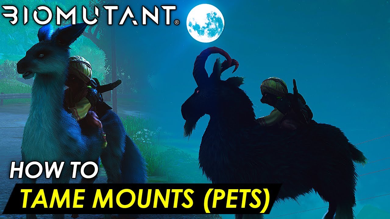 BIOMUTANT - How to tame animals mounts / pets (Rodeo Trophy Guide)