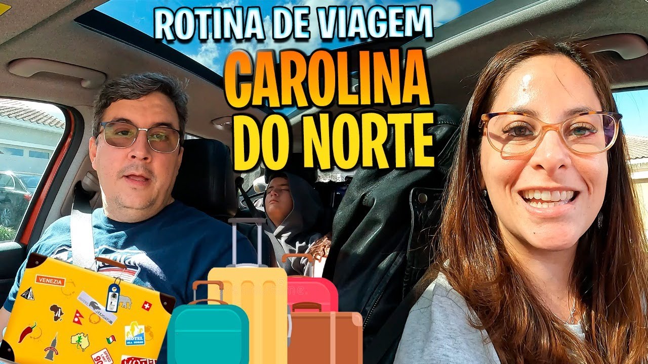 Viajamos de carro para a Carolina do Norte | ROTINA DE VIAGEM - DIA 1