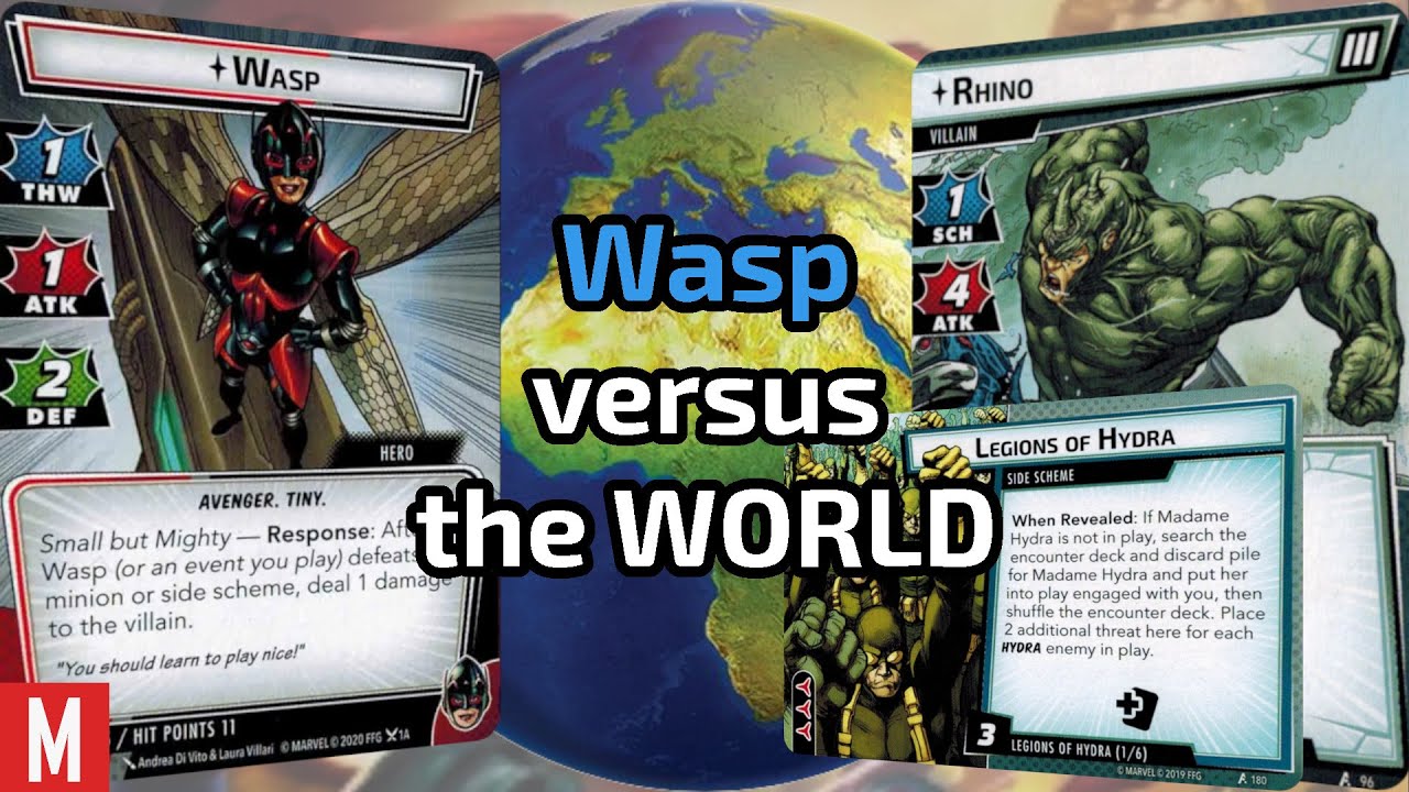 Wasp versus the World Game 1 - Expert Rhino with Legions of Hydra | Marvel Champions