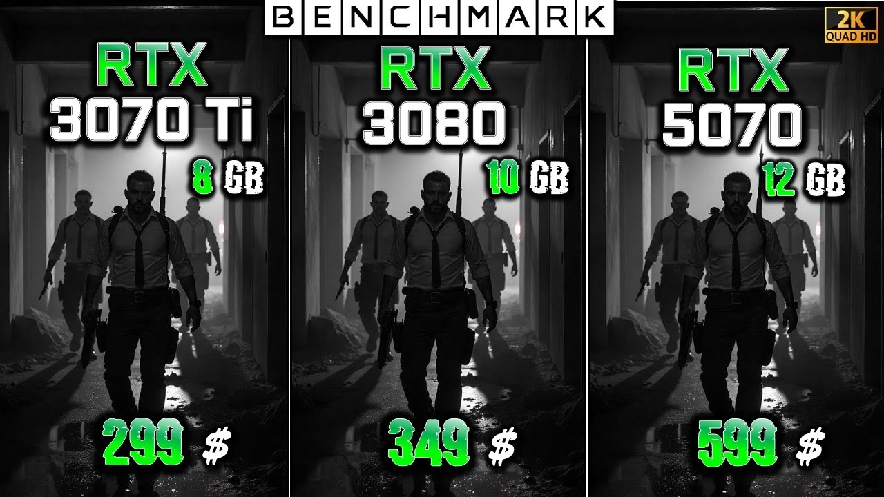 RTX 3070 Ti 8GB vs RTX 3080 10GB vs RTX 5070 12GB / Test / 1440p / in 10 Games