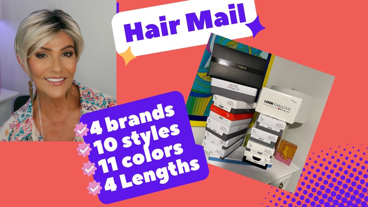 WIG CHAT & HAIR MAIL ~ TRY-ON HAUL ~ 4 BRANDS, 4 LENGTHS, 10 STYLES, 11 COLORS